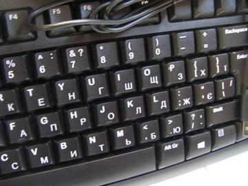 Клавиатура Logitech K120 Русская Украинская кириллица