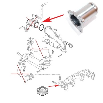 F89 ZAŚLEPKA ZAMIENNIK EGR 1.9 TDI AWX ASZ AVF