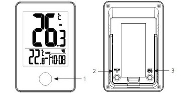 БЕСПРОВОДНОЙ ВНЕШНИЙ ТЕРМОМЕТР 2в1