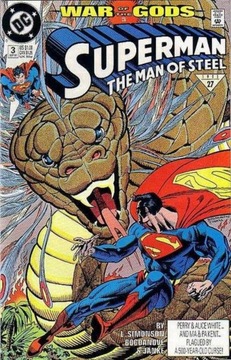 SUPERMAN MAN OF STEEL # 3 - 1991- KOMIKS USA - 9.6