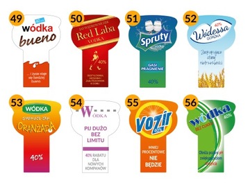 Etykiety naklejki na żubrówke MEGA WYTRZYMAŁE! HIT