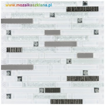 Mosaic SK 86429 металл стекло белый черный серый