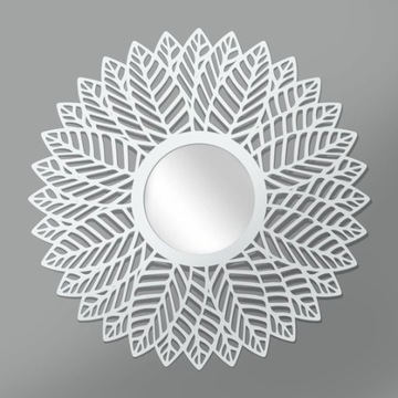 LIFFA Настенное зеркало 80см, Круглое зеркало, ДЕРЕВО