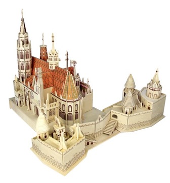 PUZZLE DREWNIANE 3D KOŚCIÓŁ ŚW. MACIEJA BUDAPESZT