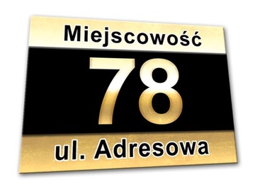 АДРЕСНАЯ ДОСКА DIBOND ТАБЛИЧКА НОМЕР ДОМА цифра