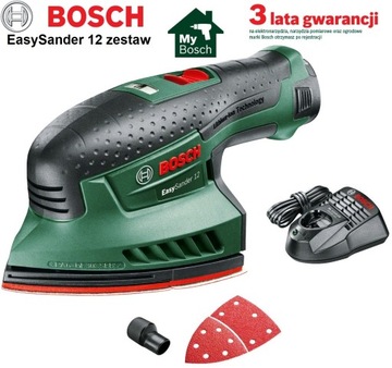 Аккумуляторная шлифовальная машинка BOSCH EasySander 12 комплектов