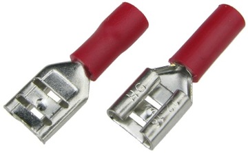 Konektor żeński 6,3mm izolowany odsłonięty (10 szt.) /3388-10