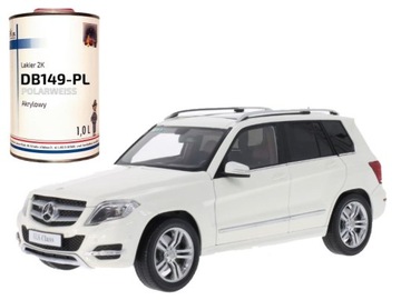 Lak Akryl MERCEDES POLARWEISS 149 + Hard Zestaw 6L