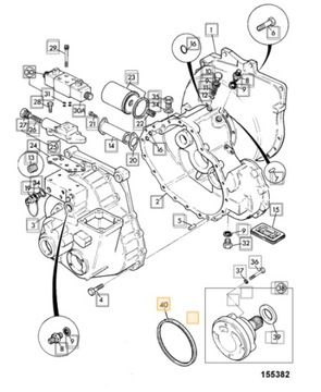 ORING POMPY TRANSMISYJNEJ JCB 2CX 3CX 4CX813/50041