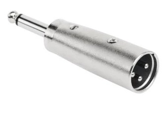 Przejście wtyk jack 6,3 mono / wt XLR 3pin (1126)