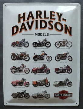 Вывеска HARLEY-DAVIDSON металлический постер 30х40