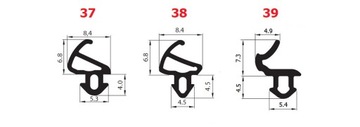 Уплотнитель оконный Уплотнители оконные VEKA S-1127 STOMIL