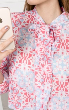 ПАСТЕЛЬНАЯ РУБАШКА МОДНЫЕ УЗОРЫ ОДИН РАЗМЕР S M L / X300
