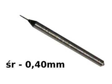 Wiertło Precyzyjne Metal 0,4mm Komplet 5 szt.