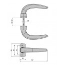 фото ориг. №2, Handle for doors aluminum brown fapim horus