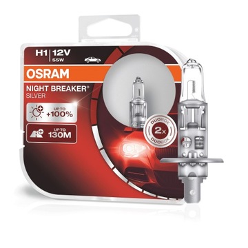 OSRAM Night Breaker SILVER Żarówka H1 +100%