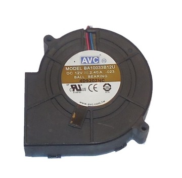 Wentylator AVC turbinowy 10cm 12V 18W 1m3/min