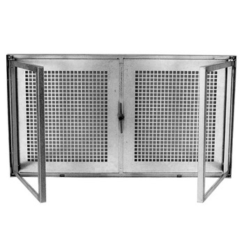 Okno piwniczne stalowe dwuskrzydłowe SD2 - 90x50cm