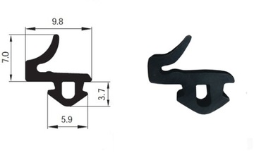 Уплотнитель оконный EPDM S-834X VEKA