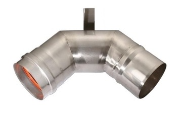KOLANO GAZ TURBO FI 60 Z PODPORĄ I USZCZELKĄ