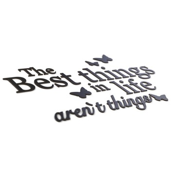 Деревянные 3D надписи на стене Лучшие вещи в жизни
