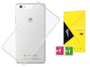 Huawei P8 LITE ETUI +SZKŁO Guma Flexi Case Silikon