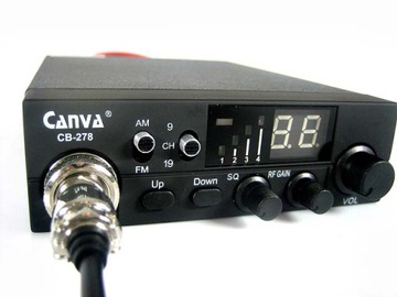 SUPER CB RADIO CANVA 278 + БЕСПЛАТНАЯ ВИЛКА, ГАРАНТИЯ!