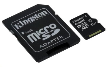 Kingston 64GB SDXC Micro SD CL10 UHS Карта памяти
