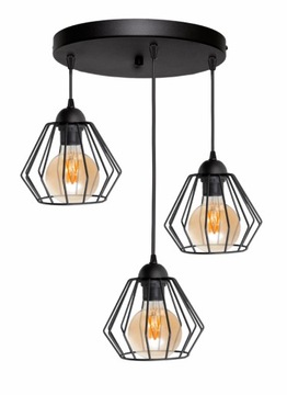 LAMPA WISZĄCA SUFITOWA ŻYRANDOL RETRO BRYLANT LED