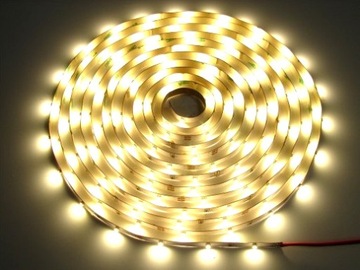 TAŚMA LED 5cm 3528 BIAŁY CIEPŁY WODOODPORNA