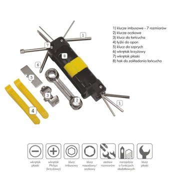 Zestaw narzędzi do roweru Bike Prep WYPRZEDAŻ!!!!