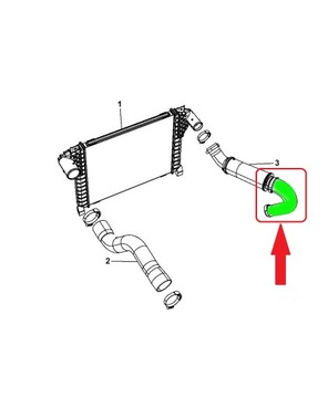 RURA WĄŻ TURBO INTERCOOLERA JEEP CHEROKEE 2.8 CRD