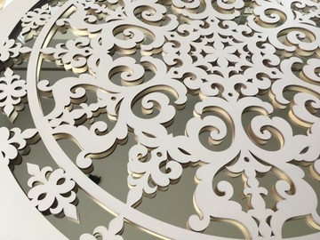 ХИНДИ Деревянное ажурное зеркало 60 см BEAUTIFUL WOOD