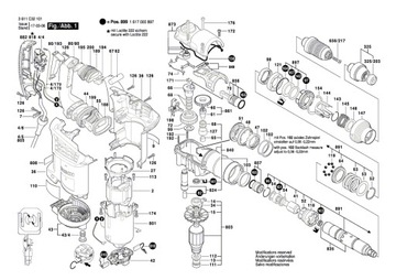 Щетки BOSCH GBH 4-32 DFR, оригинал ГЕРМАНИЯ