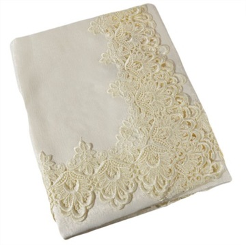 Всемирная скатерть с Guipure 130x180 White Ecru Pretty