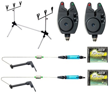 ZESTAW KARPIOWY 2x SYGNALIZATOR 2x SWINGER ROD POD