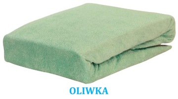 OLIWKOWE PRZEŚCIERADŁO FROTTE Z GUMKĄ 180/200