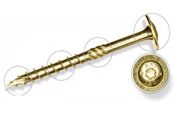 WKRĘTY CIESIELSKIE ARVEX DO DREWNA TORX 8x260 +BIT