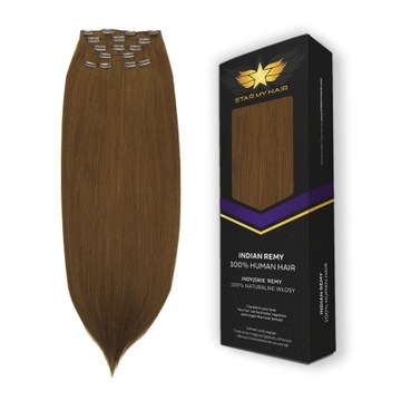 Włosy doczepiane naturalne CLIP-IN 70 - 75 cm 175g