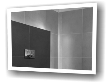 Lustro podświetlane LED NE 70x60 cm ECOLight ALU