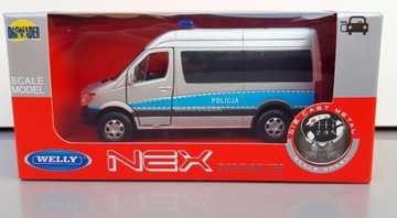 WELLY Mercedes-Benz Sprinter Фургон ПОЛИЦИЯ 1:34