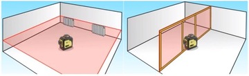 Лазерный уровень с несколькими перекрестными линиями NIVEL SYSTEM CL3D