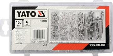 150 SZT ZAWLECZEK SPRĘŻYSTYCH MIX YT-06883 YATO