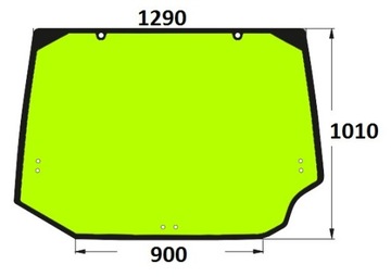 заднее стекло Case Magnum MX 180 200 210 220