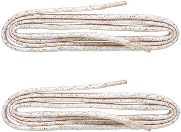 G12-43 BIAŁO-ZŁOTE BŁYSZCZĄCE SZNUROWADŁA + 90 cm