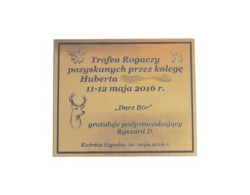 Tabliczka grawerowana laserem dowolny tekst 10x4cm