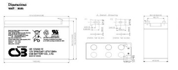 АККУМУЛЯТОР CSB 12V 9AH HR1234WF2 Блок питания ИБП rbc