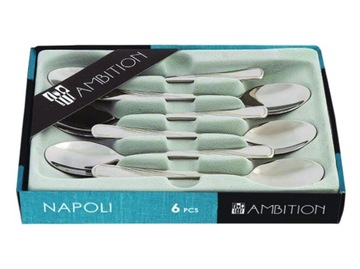 ЛОЖКИ КОФЕЙНЫЕ AMBITION NAPOLI В КОРОБКЕ 6 ШТ.