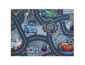 DYWAN DZIECIĘCY 50x145 cm CARS szary AUTA #EE738