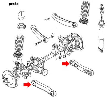 Сайлентблоки нижнего рычага Jeep Grand Cherokee 99-04